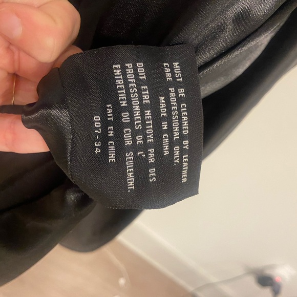 Marc New York Black Leather Jacket. New w/o tags. - Picture 7 of 9